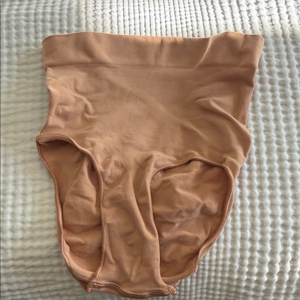 Skims High-Waisted Tan Shapewear Briefs